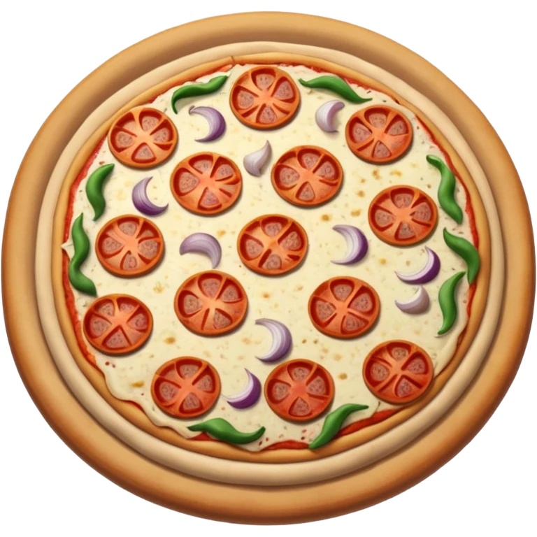 pizza with only ,onions emoji
