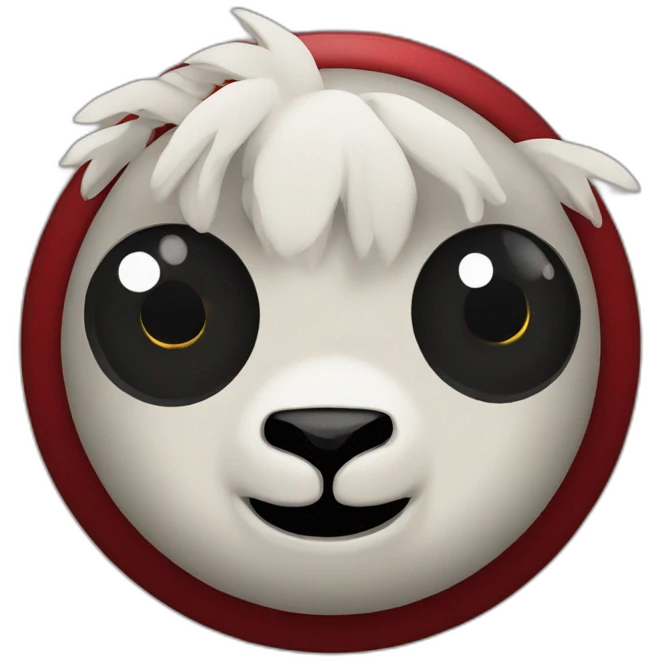 Sharingan with llama emoji