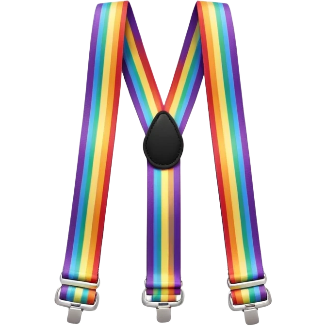 suspender rainbow emoji