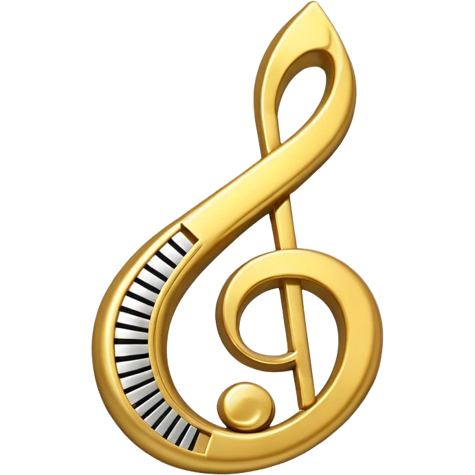award in form of music note emoji