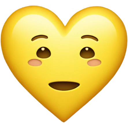 Yellow heart with stars around it  emoji