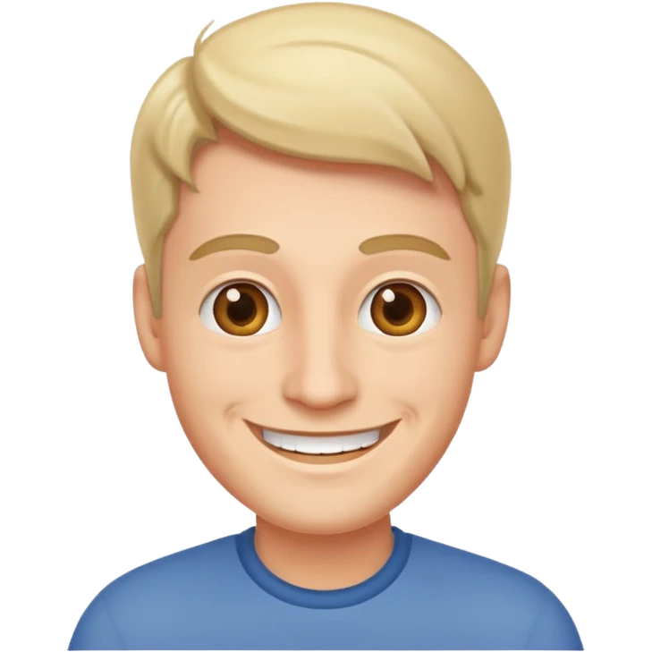 friendly male face smiling emoji