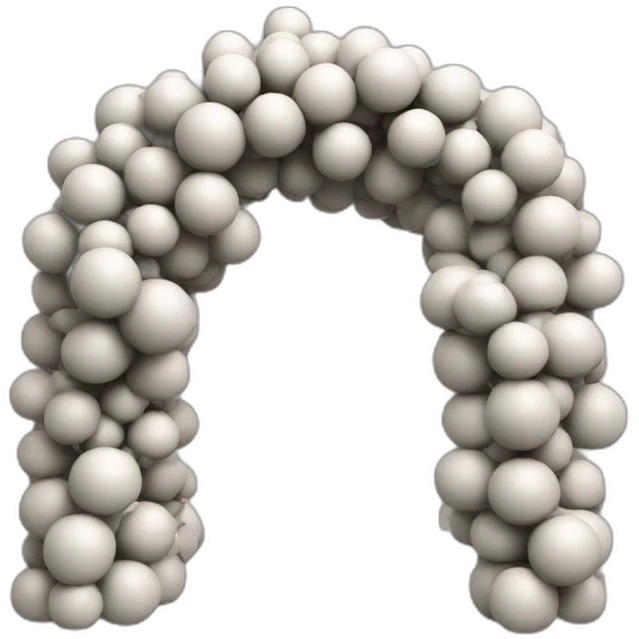 arch made of balls emoji
