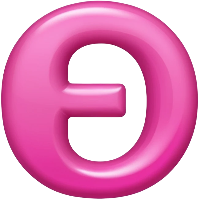 mix color pinks letter p emoji