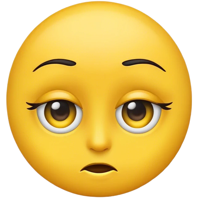 a side eye emoji emoji