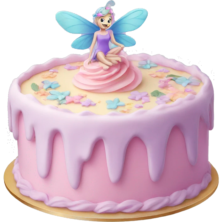Fairy pastel cake emoji