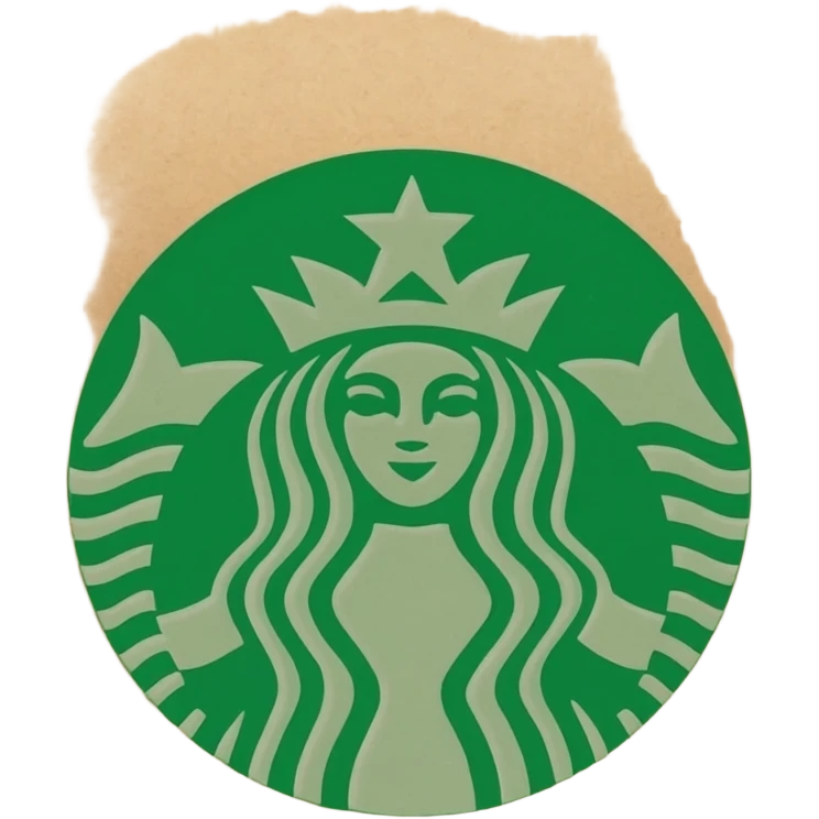 Starbuck's Coffee packet emoji