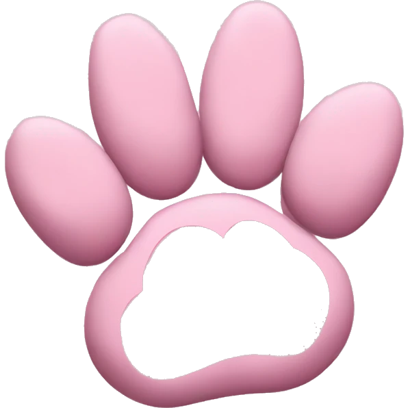Pink paws emoji