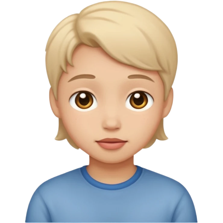 Make a cute shy 😌 in this emoji  emoji