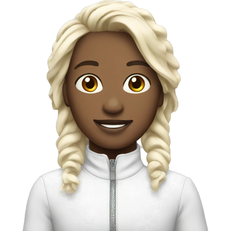 Figure skater white emoji