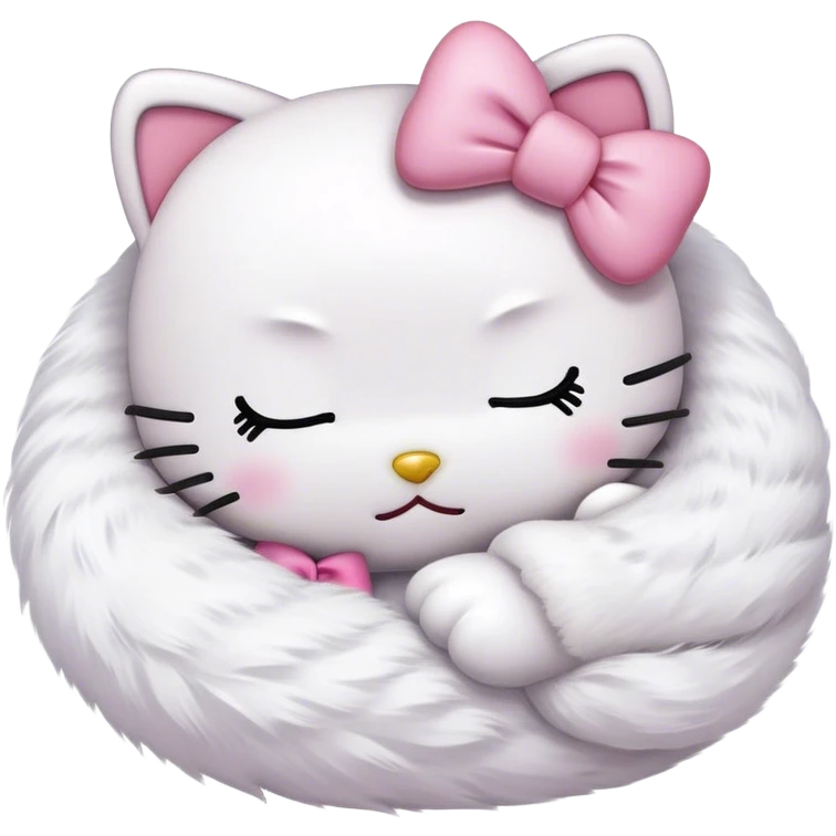 Hello kitty sleep emoji