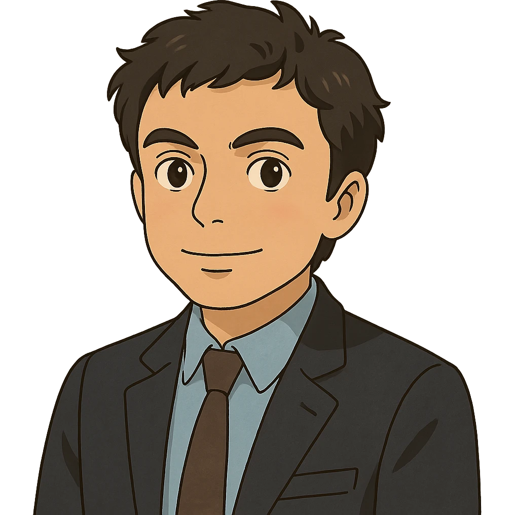 ghibli style portrait of Jawed Karim, YouTube founder emoji