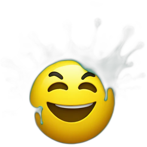 Spray paint with smile emoji