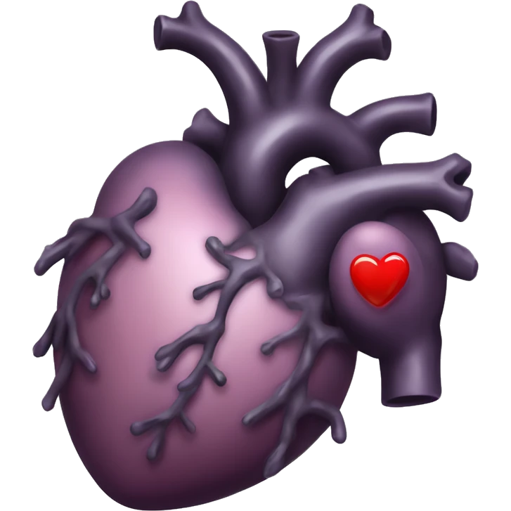 gothic human heart emoji