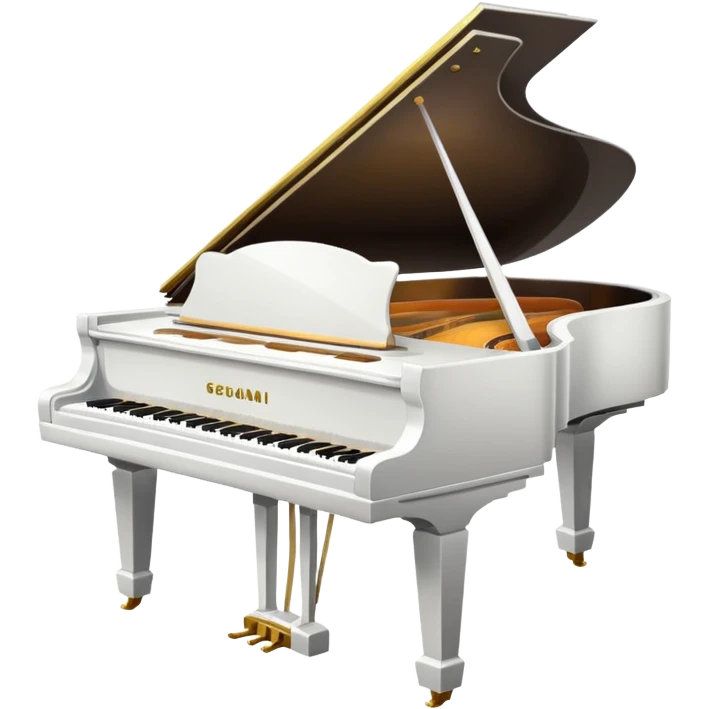 piano with white color  emoji
