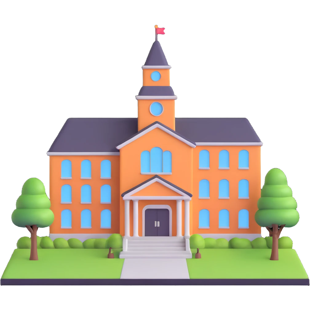 school building emoji