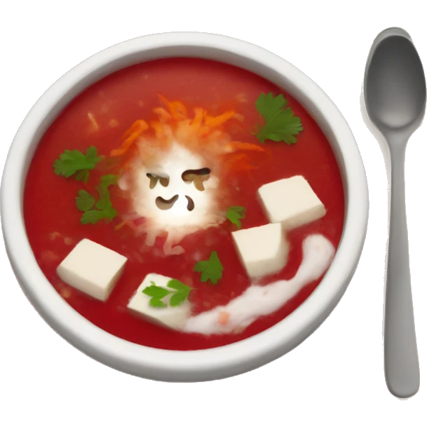 Tasty red Borsch soup emoji