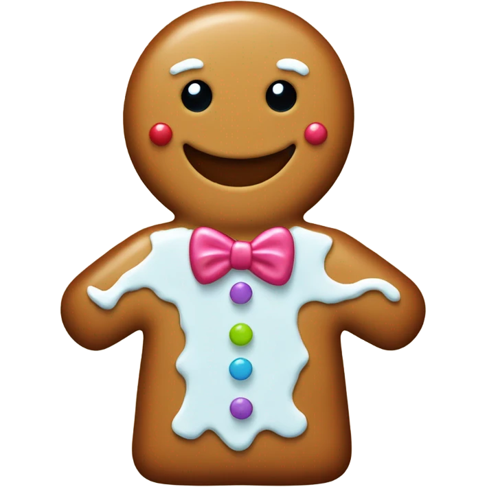 Gingerbread man emoji