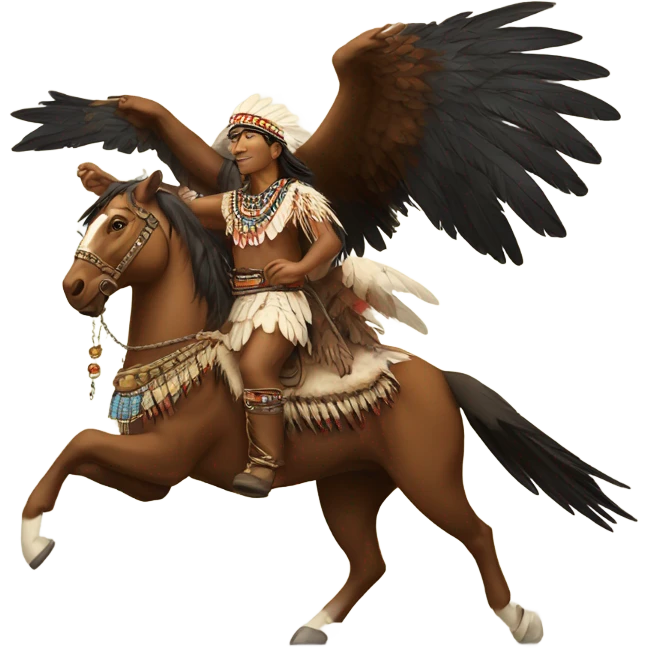 chief flying on an eagle emoji