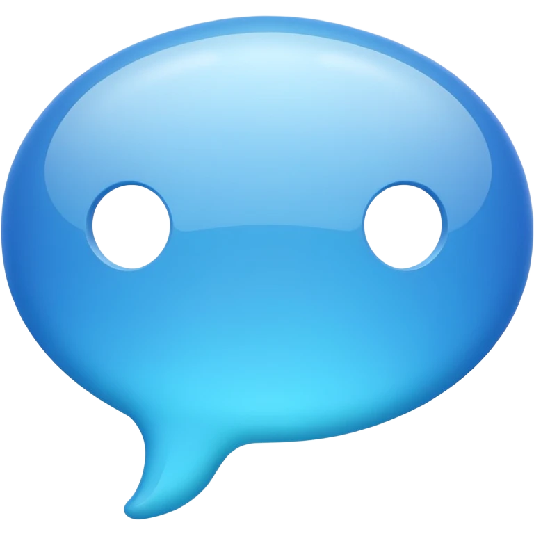 chat bubble without face emoji