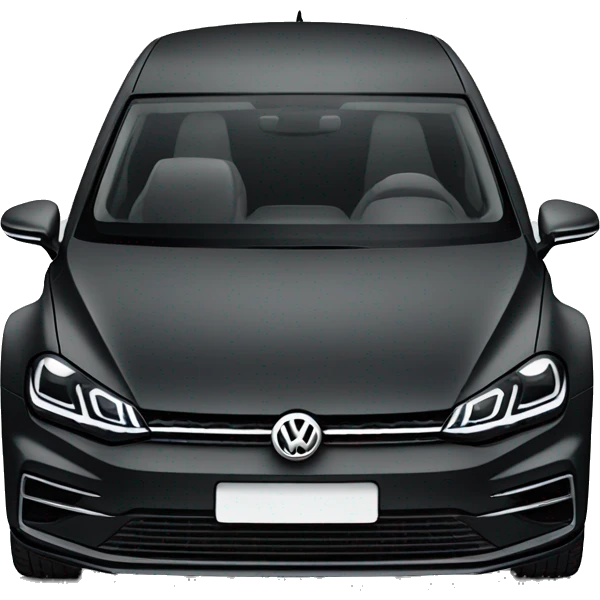 Volkswagen Golf 8 noir  emoji