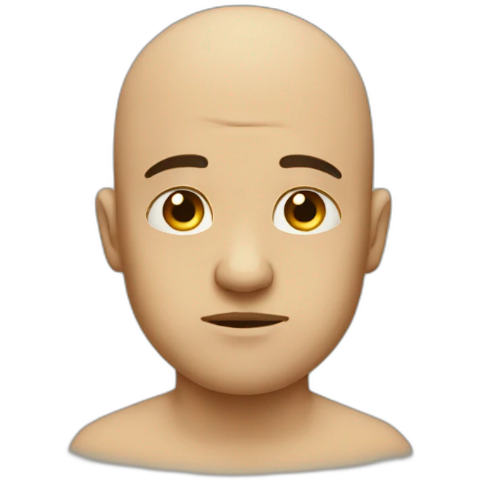 bald and sad emoji