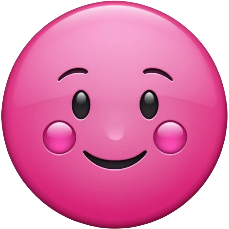 blank bright pink button emoji