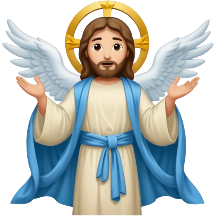 jesus go to the heaven emoji