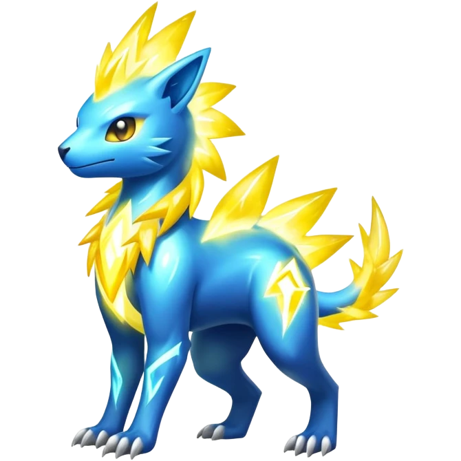  Shiny Sparkly Electric Cool Epic-Manectric-Fakémon-creature emoji