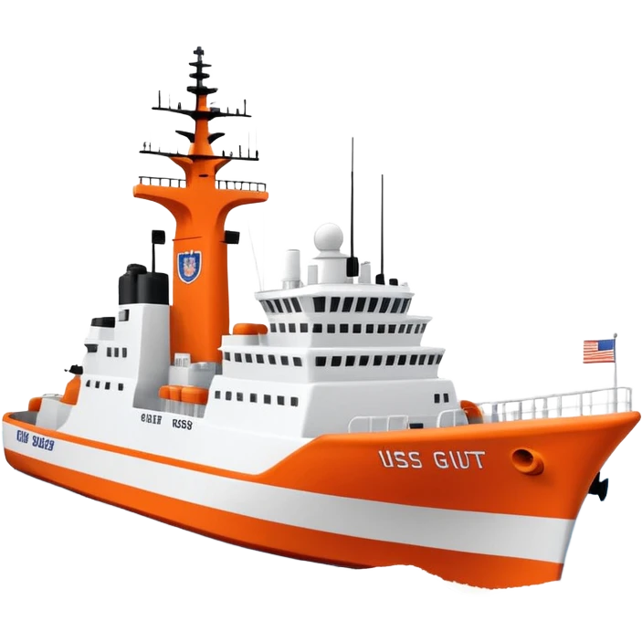 United States coast guard cutter ship  emoji