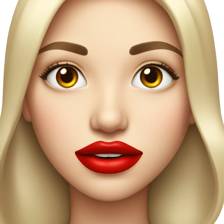Lips red emoji