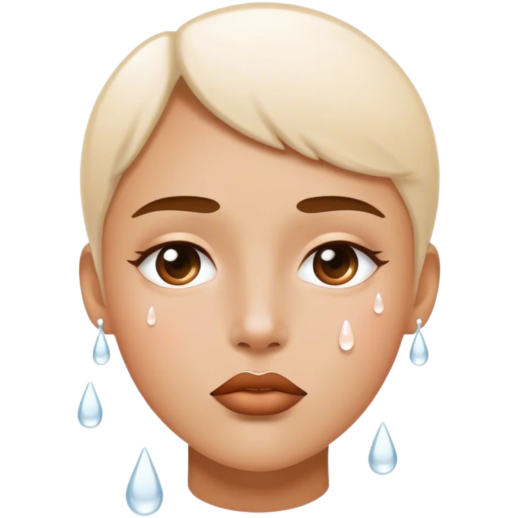 White drops on lips emoji