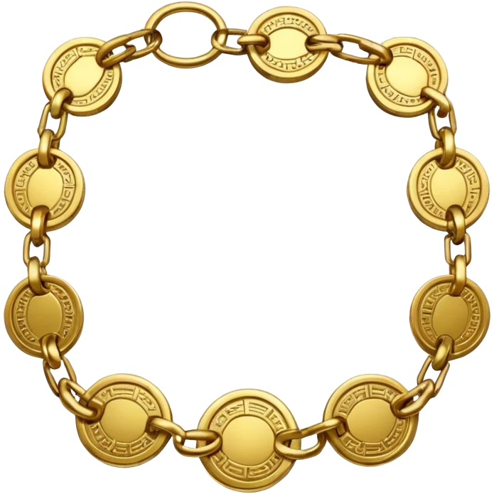 chain of coins, chinese emoji