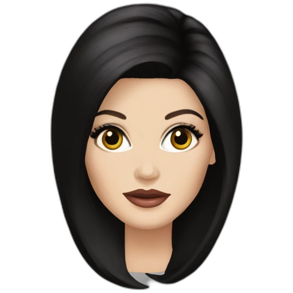 Priscilla Presley dark hair emoji