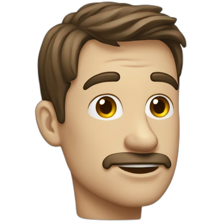 Bon homme joyeux et triste emoji
