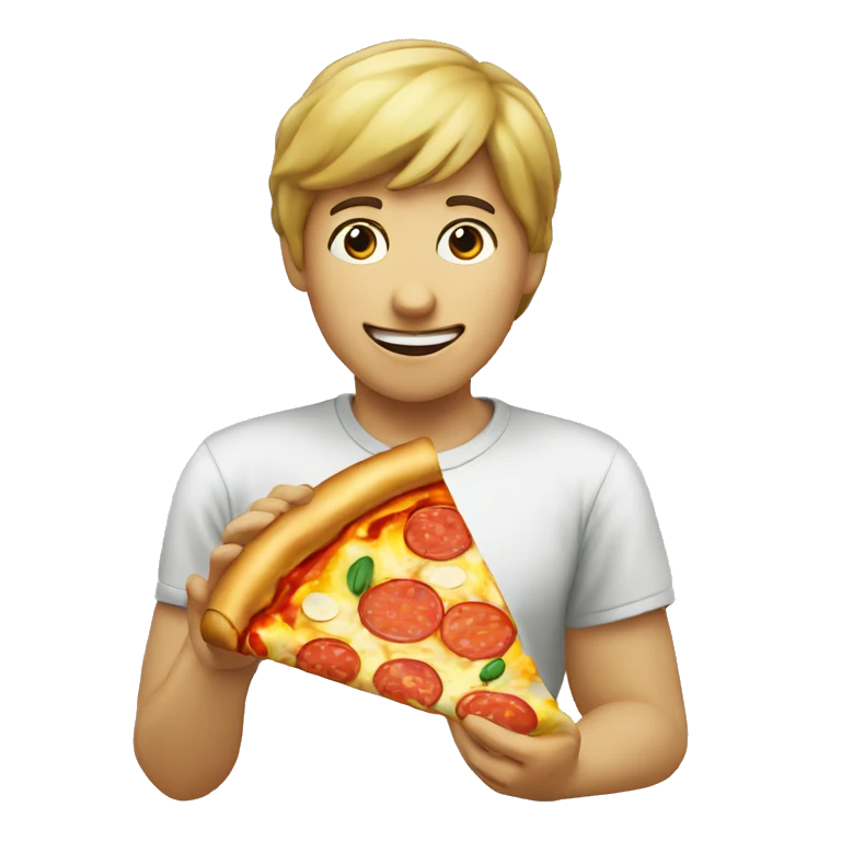eating pizza emoji
