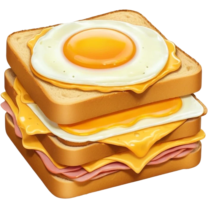 ham egg and cheese sandwich with the egg on the inside emoji