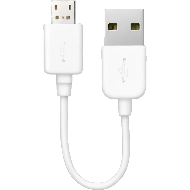 White usb cable  emoji