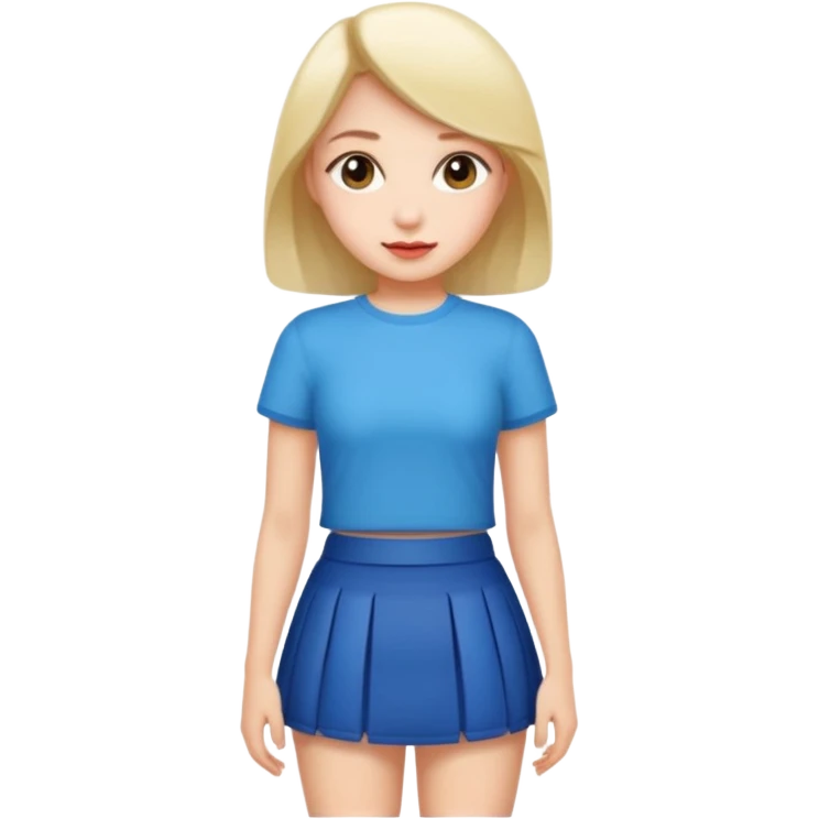 mini etekli kız emoji