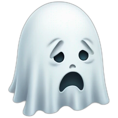 sad ghost emoji