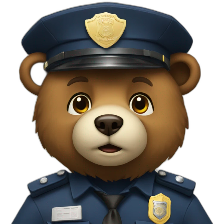 bear police emoji