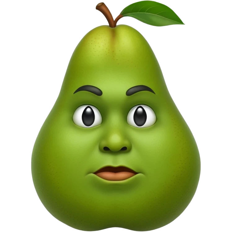 birne mit gesicht gangster emoji