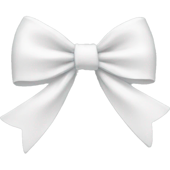 white bow emoji