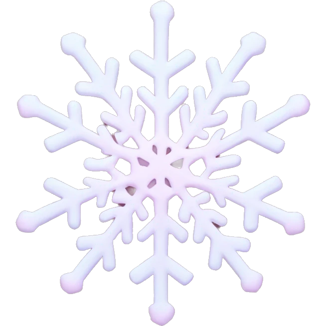 pastel pink snowflake  emoji