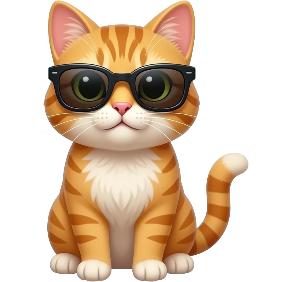 Cat wearing sunglasses emoji