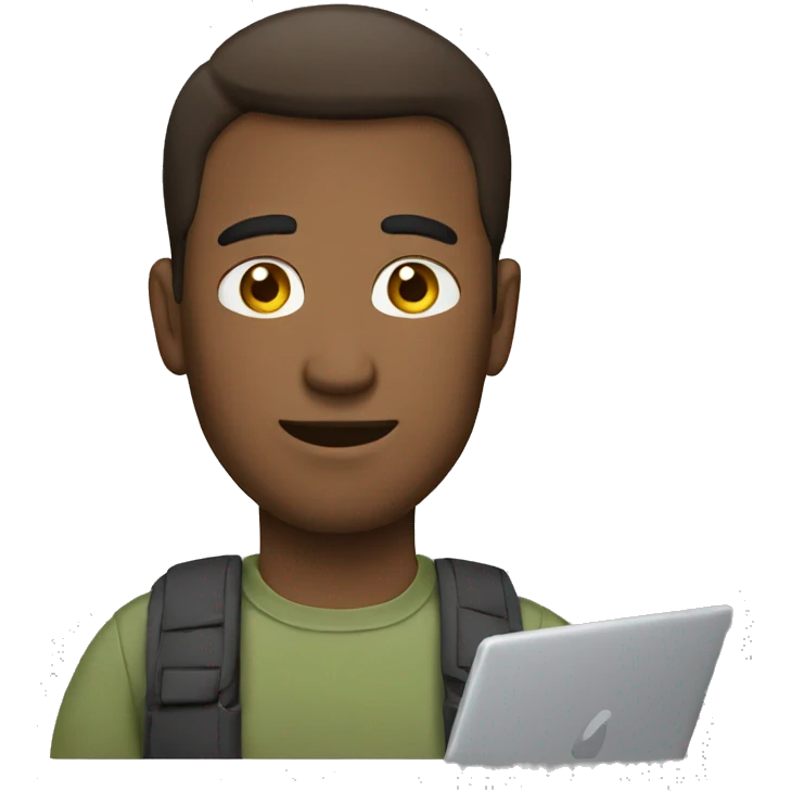  men with loptop emoji