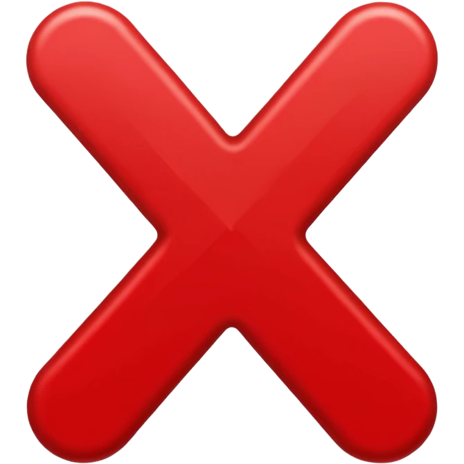 red X emoji