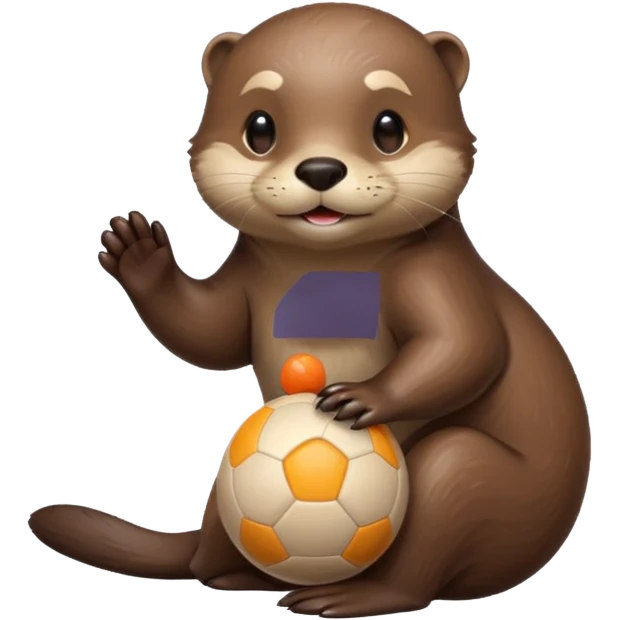 otter with ball emoji