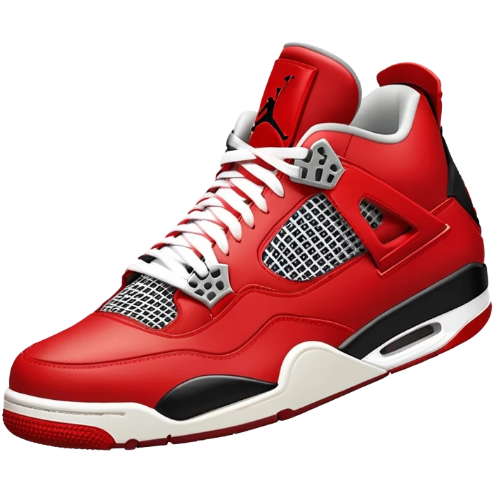  red air Jordan 4  emoji