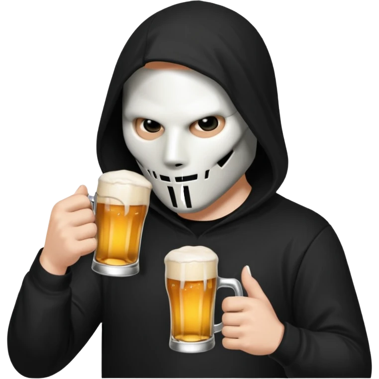 angerfist drink a beer emoji